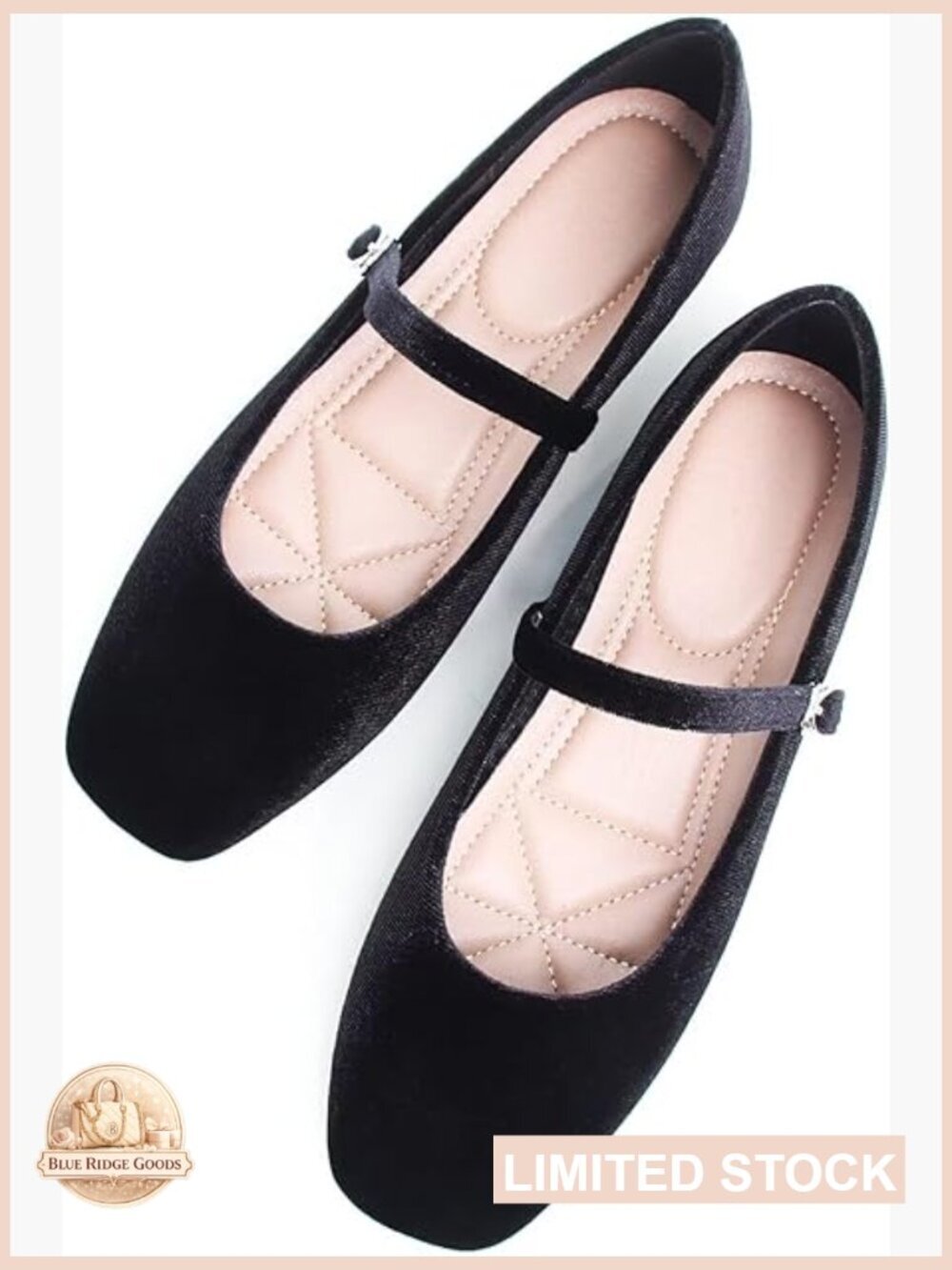 Square Toe Retro Mary Jane Flats Leather Slip On Work Shoes Women